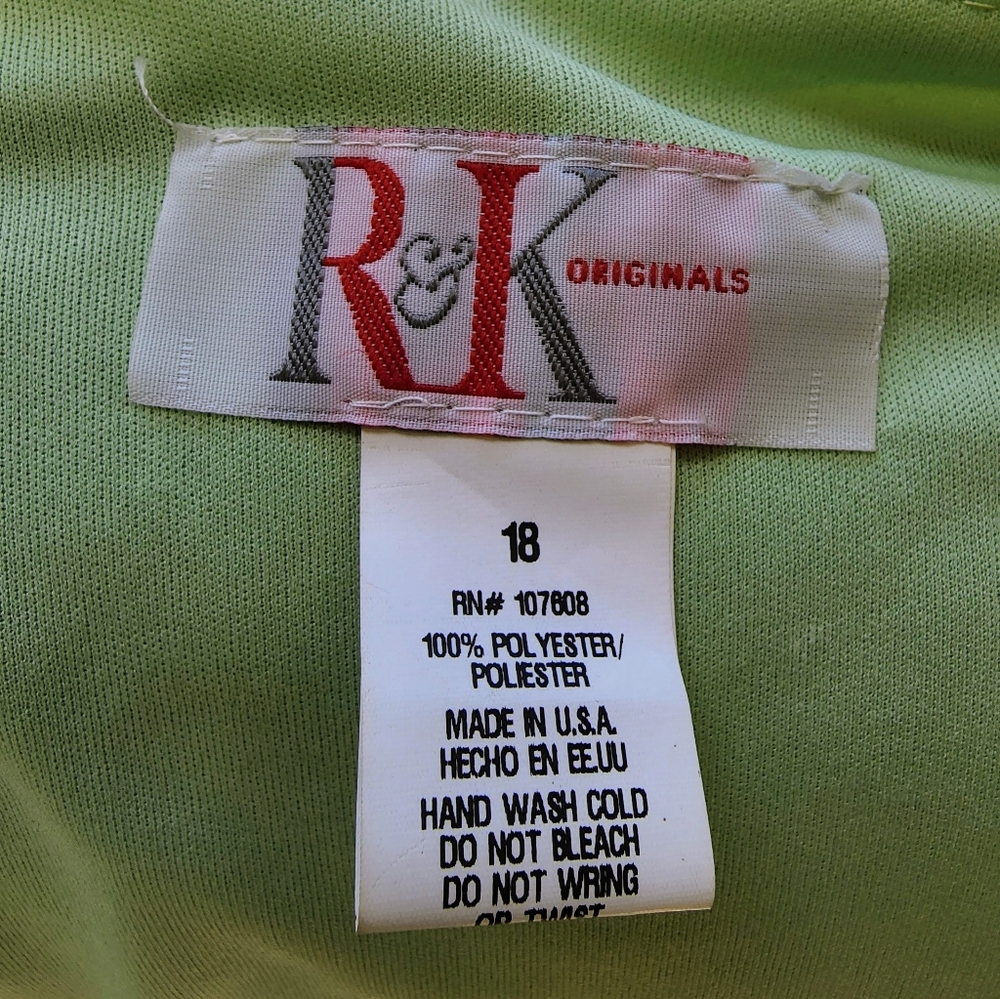 Top/skirt Mint Green 2 Piece Pleated Ruffle Chiffon Jewel Pin Top & Midi Skirt - Picture 12 of 15